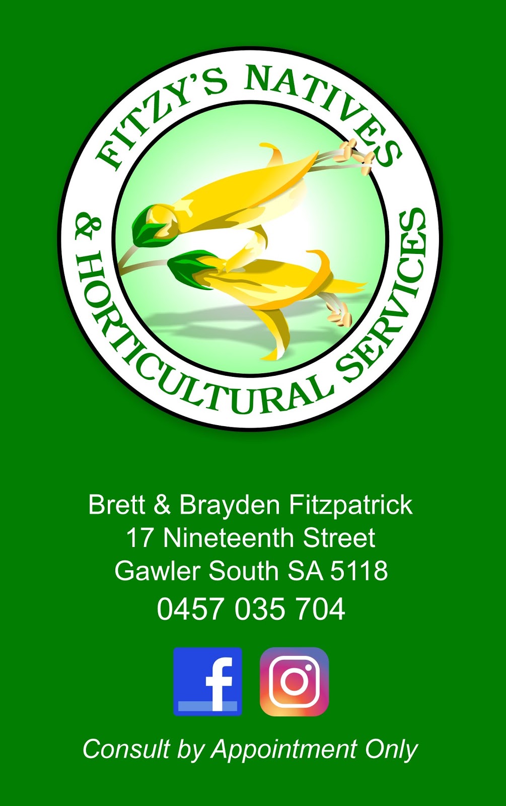 Fitzy’s Natives & Horticultural Services | park | 17 Nineteenth St, Gawler South SA 5118, Australia | 0457035704 OR +61 457 035 704