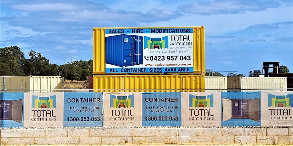 Total Containers | Lot 2/6 Pedretti Rd, Picton East WA 6229, Australia | Phone: 0423 957 043