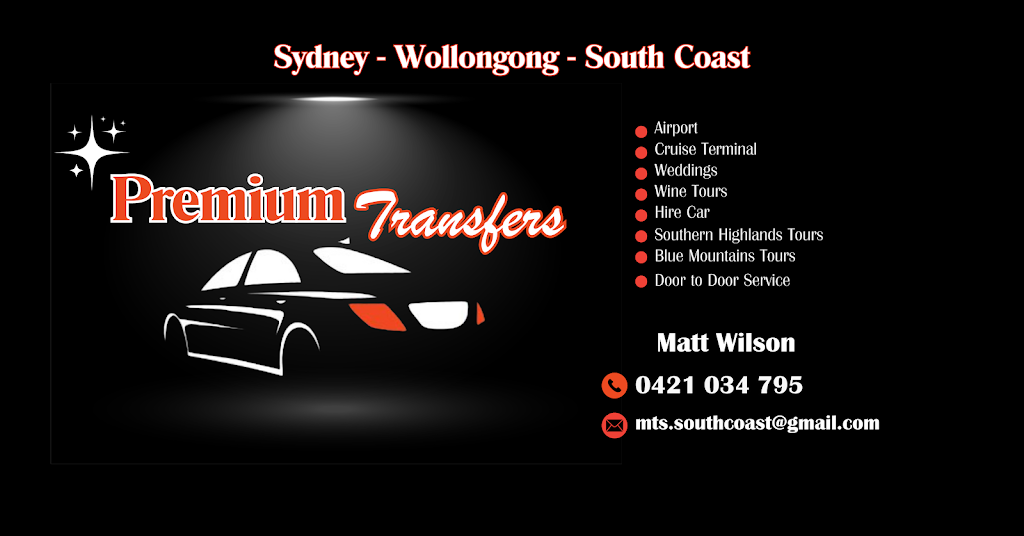 Premium Transfers | 65 Duke St, Woonona NSW 2517, Australia | Phone: 0421 034 795
