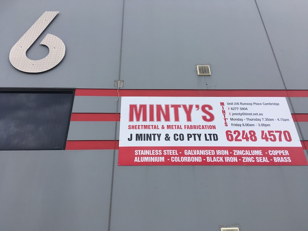 Mintys Sheetmetal | Unit 2/6 Runway Pl, Cambridge TAS 7170, Australia | Phone: (03) 6248 4570