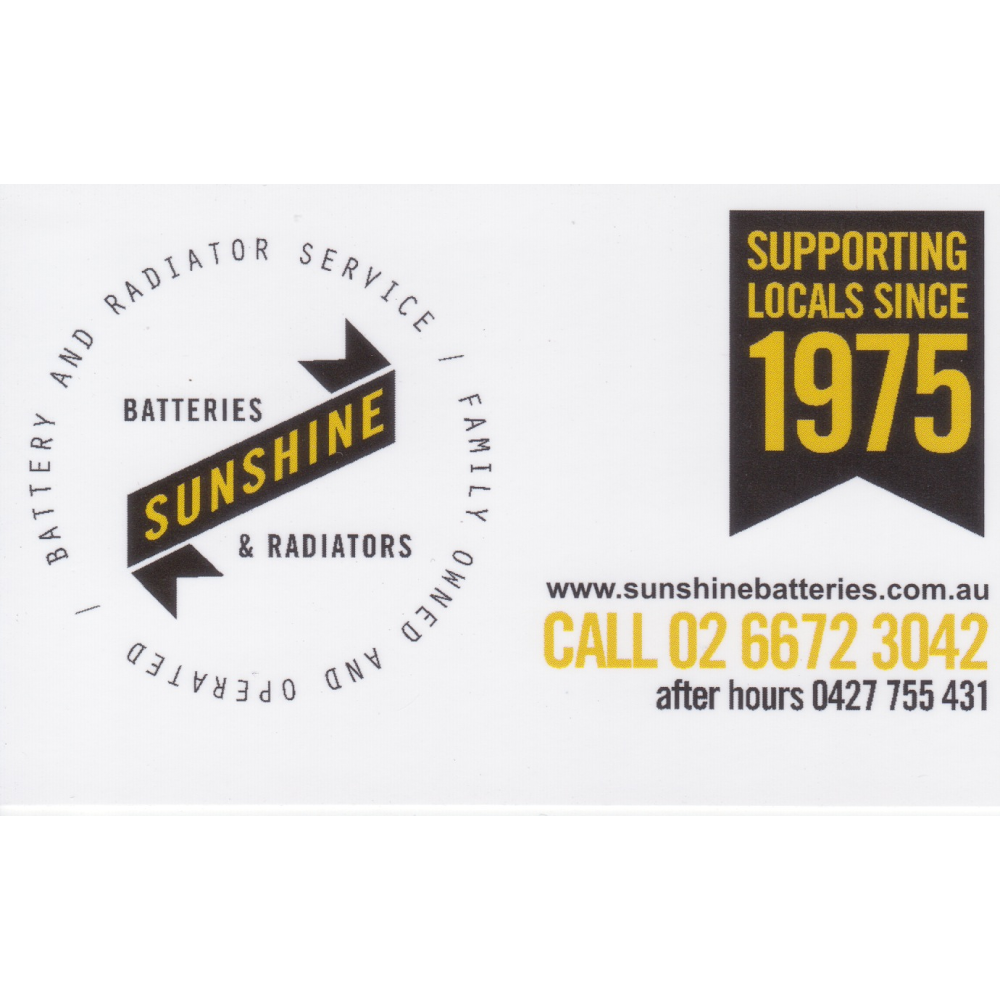Sunshine Batteries & Radiator Service | car repair | 48 Prospero St, South Murwillumbah NSW 2484, Australia | 0266723042 OR +61 2 6672 3042