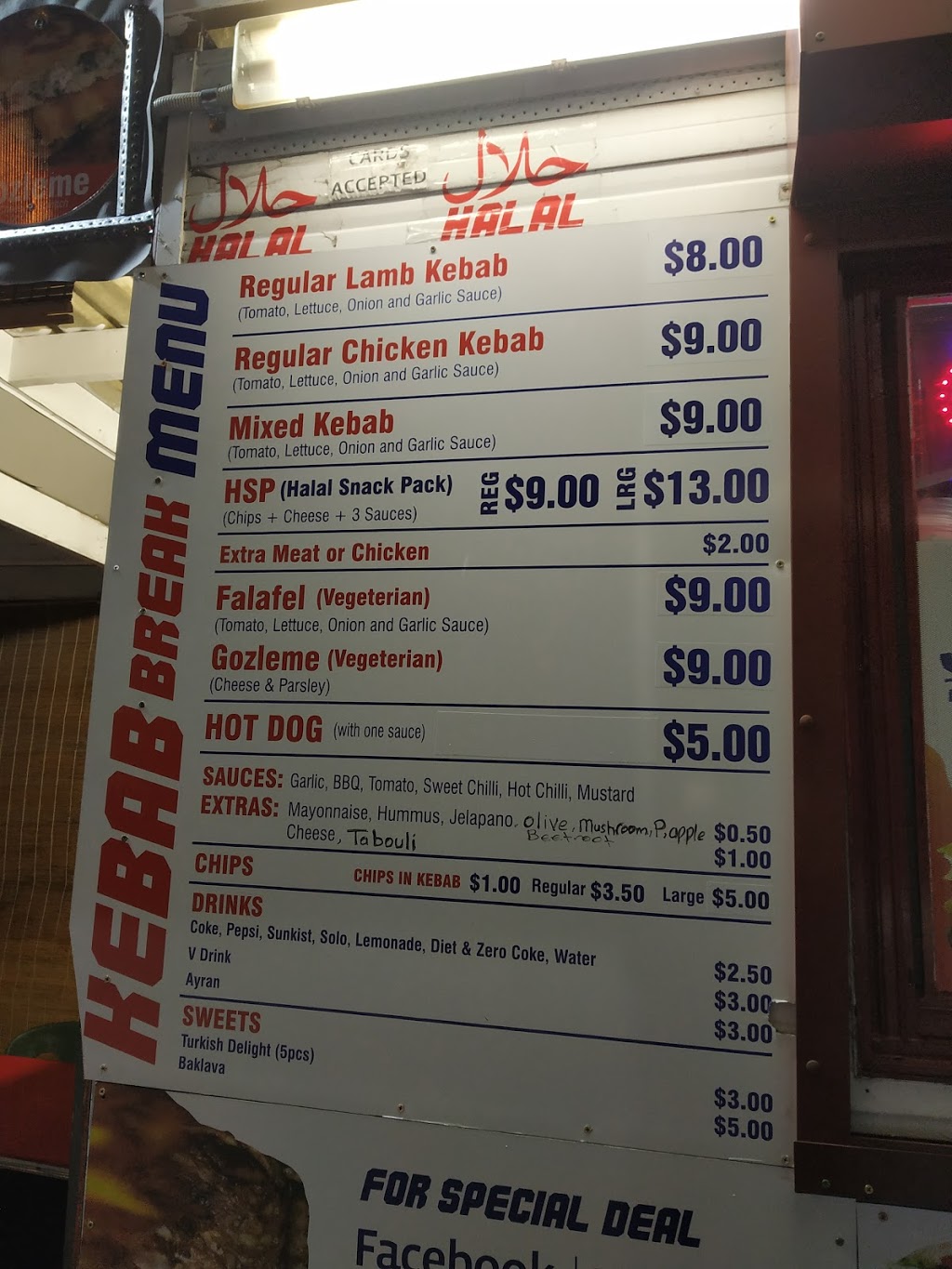 Kebab shop | restaurant | 315-321 Somerville Rd, Yarraville VIC 3013, Australia