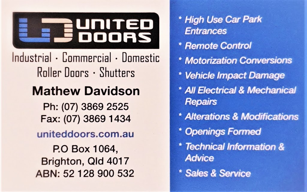 United Doors Pty Ltd |  | 125 Speight St, Brighton QLD 4017, Australia | 0738692525 OR +61 7 3869 2525