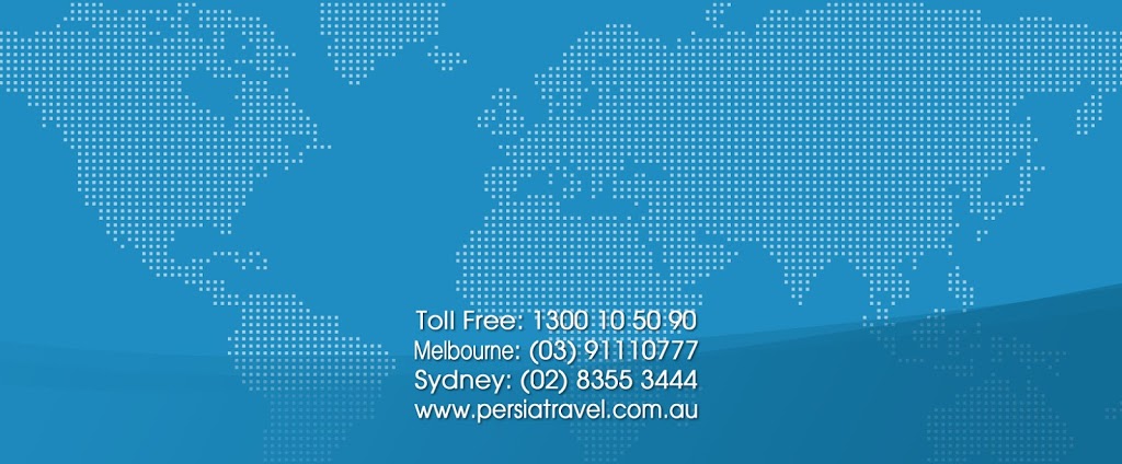 Persia Travel | travel agency | 25A Tunstall Square, Doncaster East VIC 3109, Australia | 1300105090 OR +61 1300 105 090