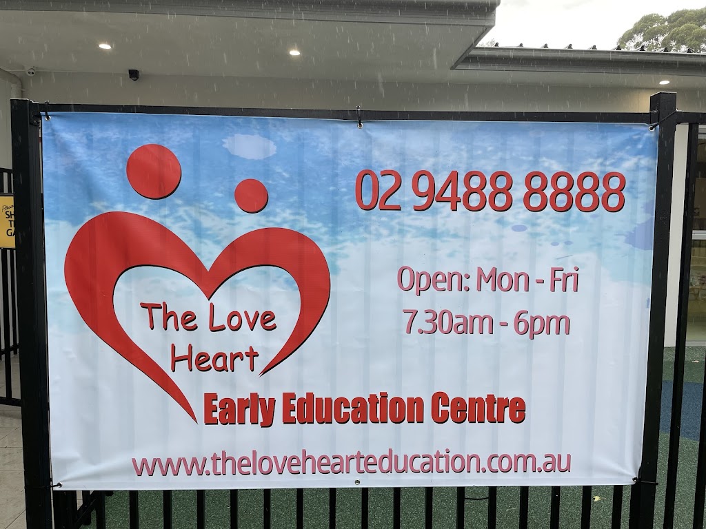 The Love Heart Early Education Child Care Centre Turramurra | school | 15 Canberra Ave, Turramurra NSW 2074, Australia | 0294888888 OR +61 2 9488 8888