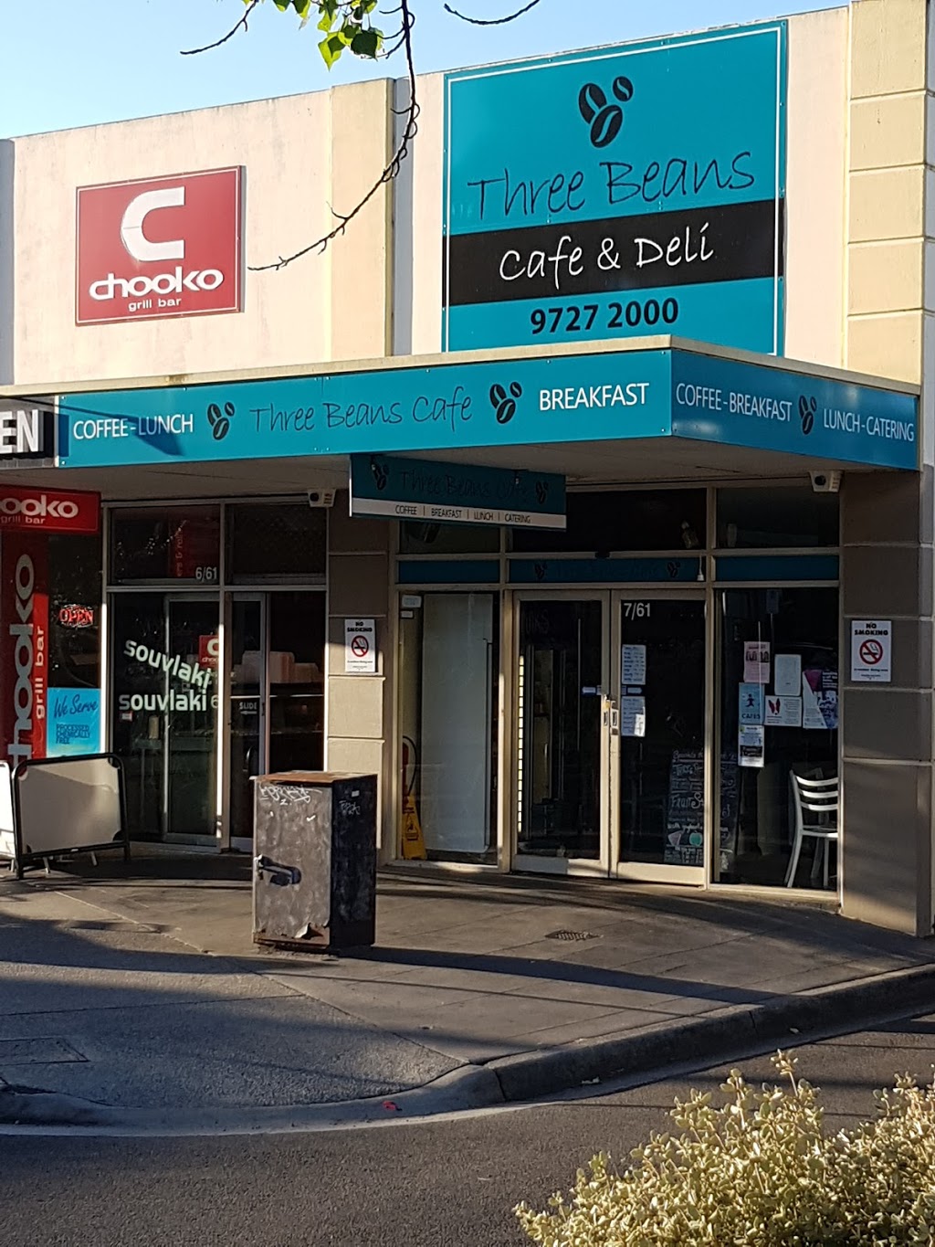 Three Beans Cafe & Deli | cafe | 7/61 Brice Ave, Mooroolbark VIC 3138, Australia | 0397272000 OR +61 3 9727 2000