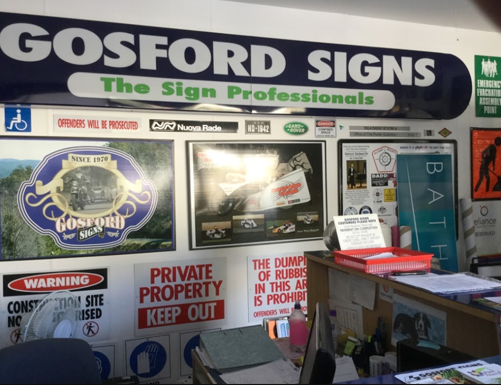 Gosford Signs | 3/373 Manns Rd, West Gosford NSW 2250, Australia | Phone: (02) 4324 1970