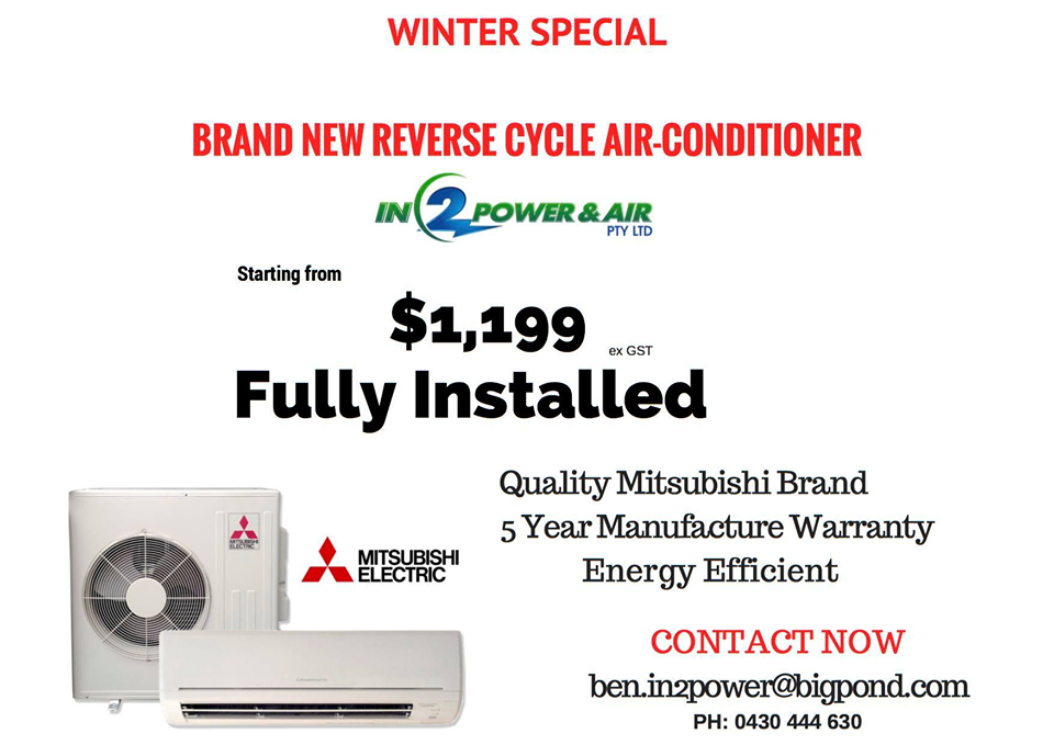 In 2 Power and Air Pty Ltd - Air Conditioning Repair Ipswich | electrician | 2 Jeffrey St, Bundamba QLD 4304, Australia | 0430444630 OR +61 430 444 630