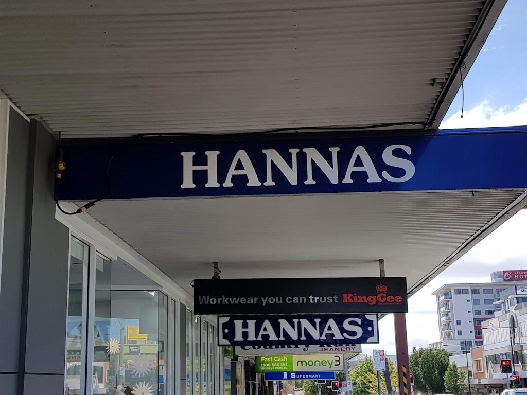 Hannas | 563-569 Ruthven St, Toowoomba City QLD 4350, Australia | Phone: (07) 4632 2099