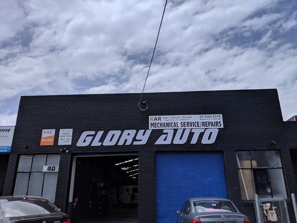 Glory Automotive | car repair | 40 Connell Rd, Oakleigh VIC 3166, Australia | 0395696692 OR +61 3 9569 6692