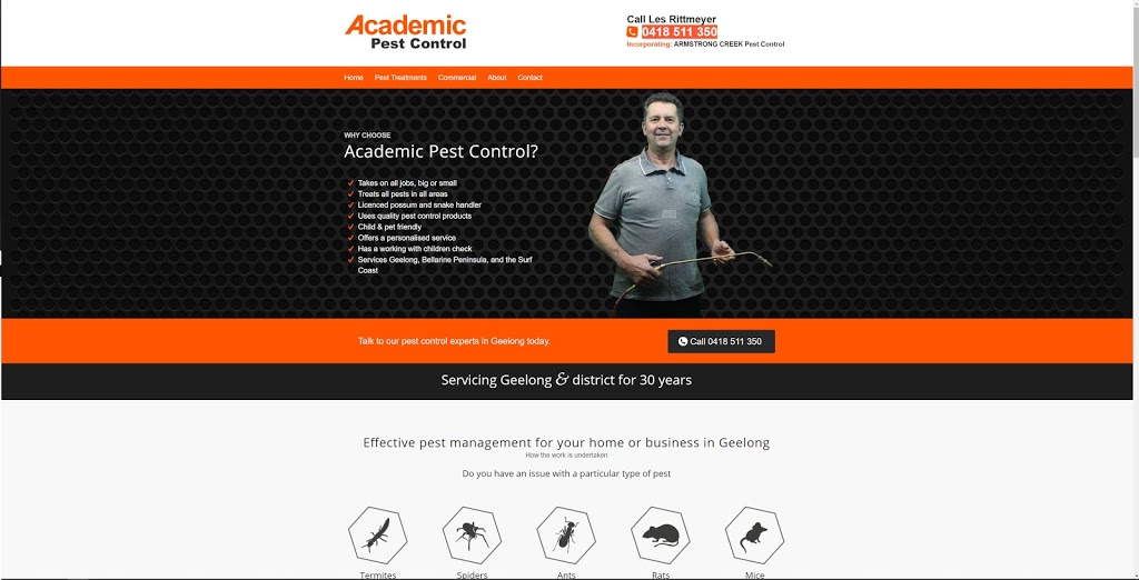 Academic Pest Controls | 5 Wills Ct, Grovedale VIC 3216, Australia | Phone: 0418 511 350