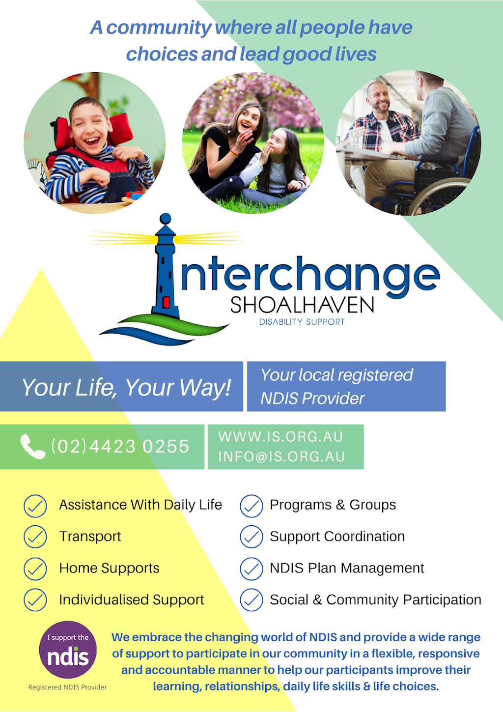 Interchange Shoalhaven Inc. | 37 Holloway Rd, South Nowra NSW 2541, Australia | Phone: (02) 4423 0255