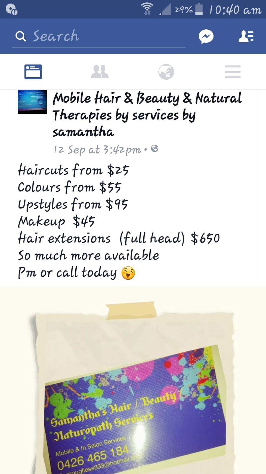 Samanthas Hair, beauty and naturopathy Services | 1 Rainbow St, Deception Bay QLD 4508, Australia | Phone: 0426 465 184