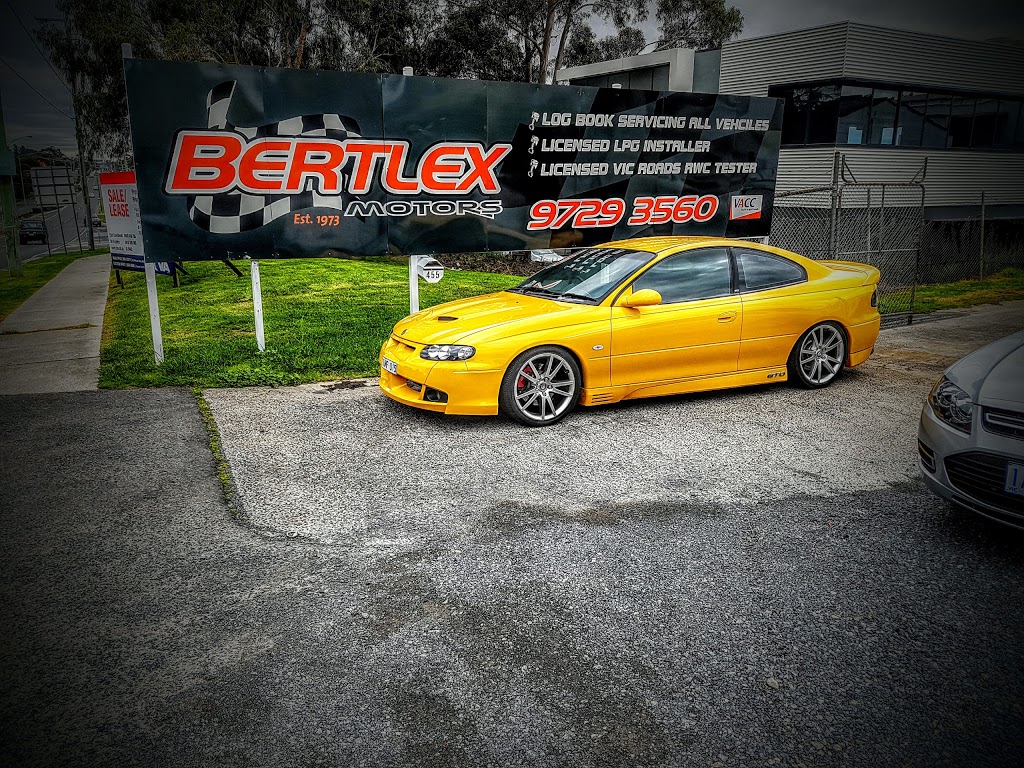 Bertlex Motors | car repair | 455 Dorset Rd, Boronia VIC 3155, Australia | 0397293560 OR +61 3 9729 3560