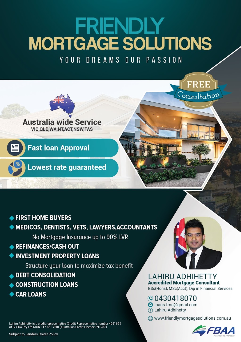 FRIENDLY MORTGAGE SOLUTIONS | finance | 39 Reverence Dr, Craigieburn VIC 3064, Australia | 0430418070 OR +61 430 418 070