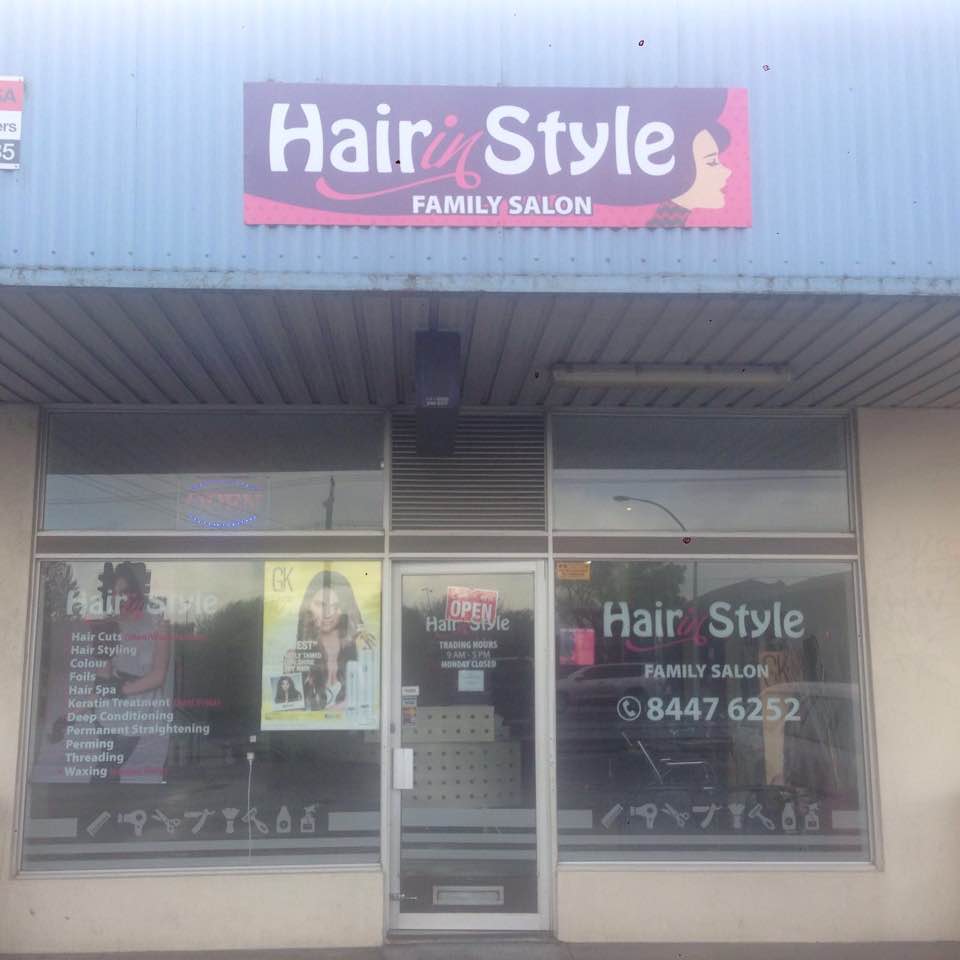 Hair In Style | 1/87-97 Grand Jct Rd, Rosewater SA 5013, Australia | Phone: (08) 8447 6252
