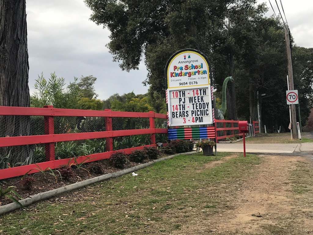 Annangrove Preschool Kindergarten | school | 125 Annangrove Rd, Annangrove NSW 2156, Australia | 0296540176 OR +61 2 9654 0176