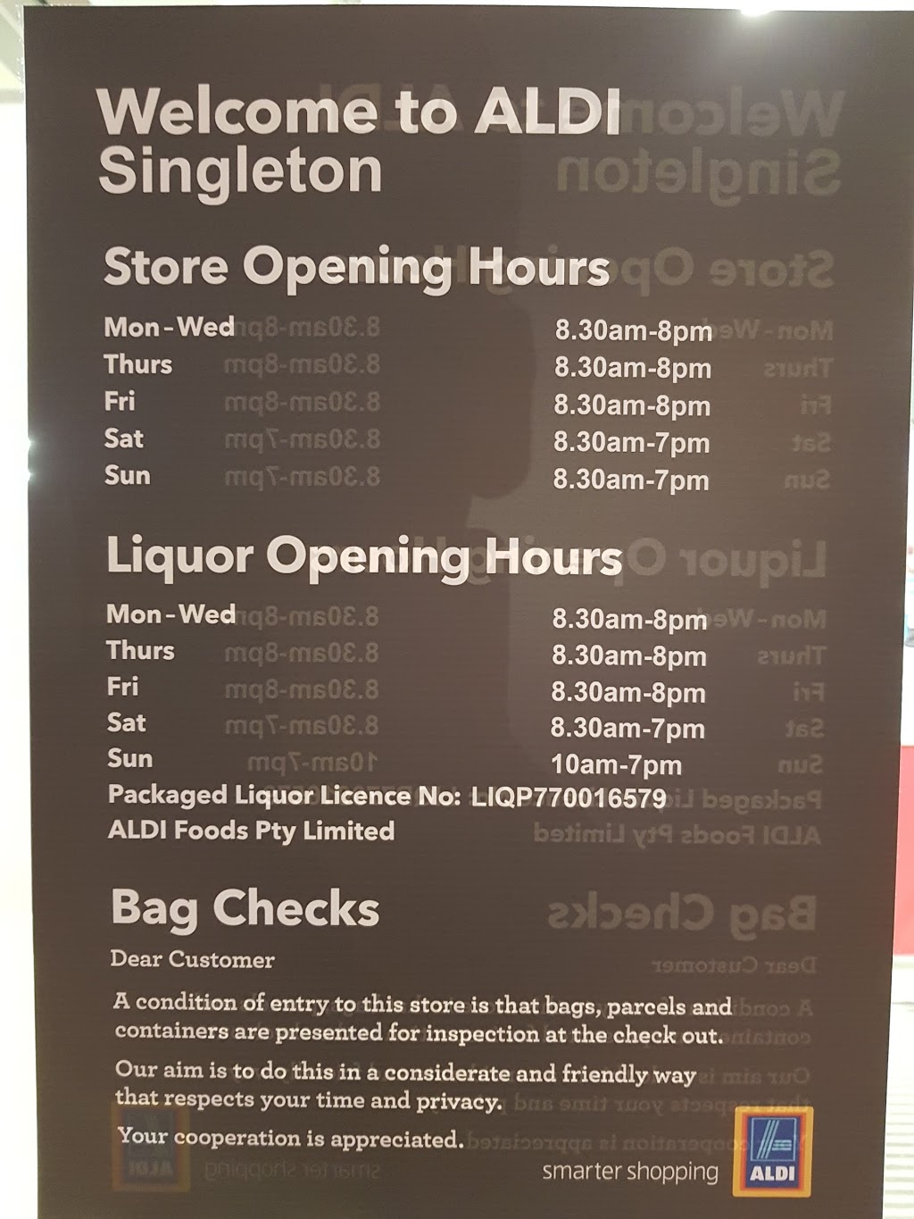 ALDI Singleton | supermarket | John St & Harriett Street, Singleton NSW 2330, Australia