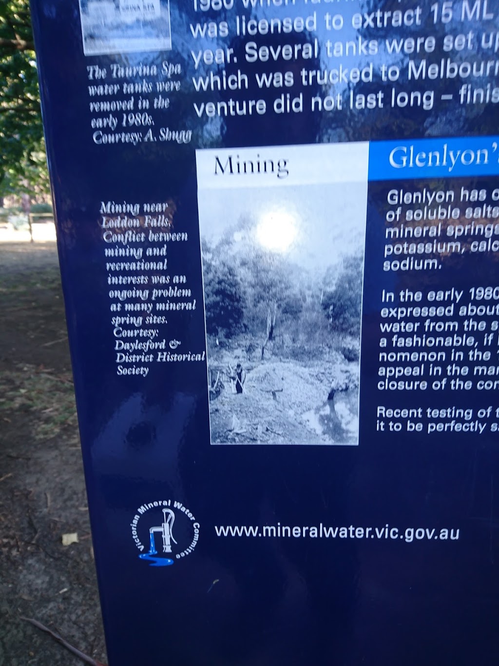 Glenlyon Mineral Springs (Pump) & Picnic Ground | Glenlyon VIC 3461, Australia