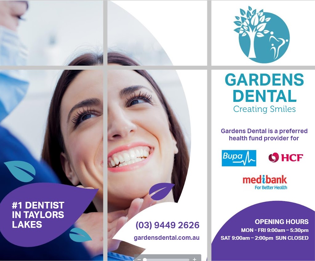 Gardens Dental | dentist | Shop 175 , Watergardens Town Centre, 399 Melton Hwy, Taylors Lakes VIC 3038, Australia | 0394492626 OR +61 3 9449 2626