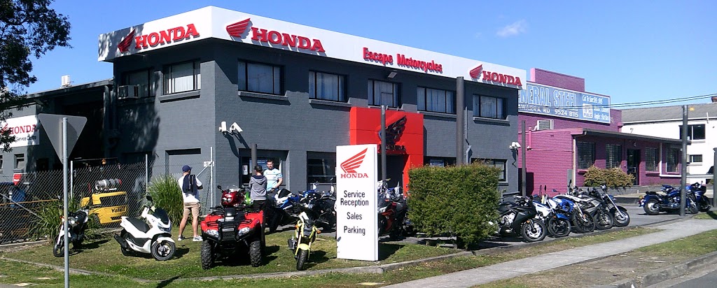 Escape Motorcycles Honda | 2 Cawarra Rd, Caringbah NSW 2229, Australia | Phone: (02) 9525 8855