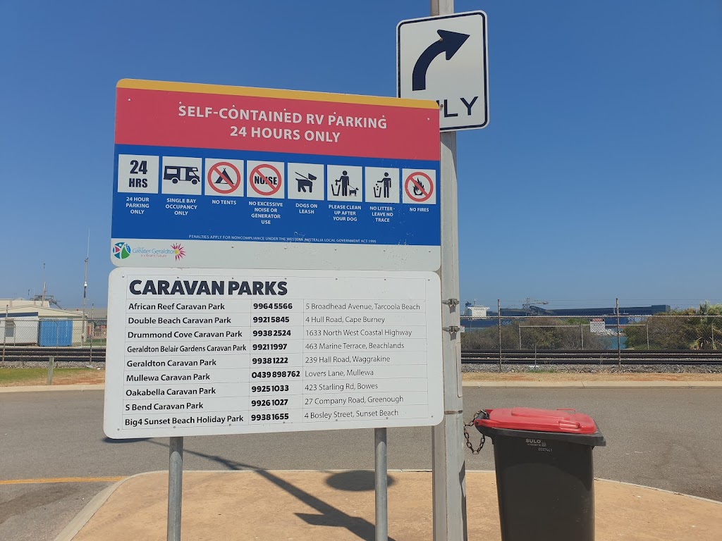 Francis street RV 24h car park | Geraldton WA 6530, Australia | Phone: 0499 880 344