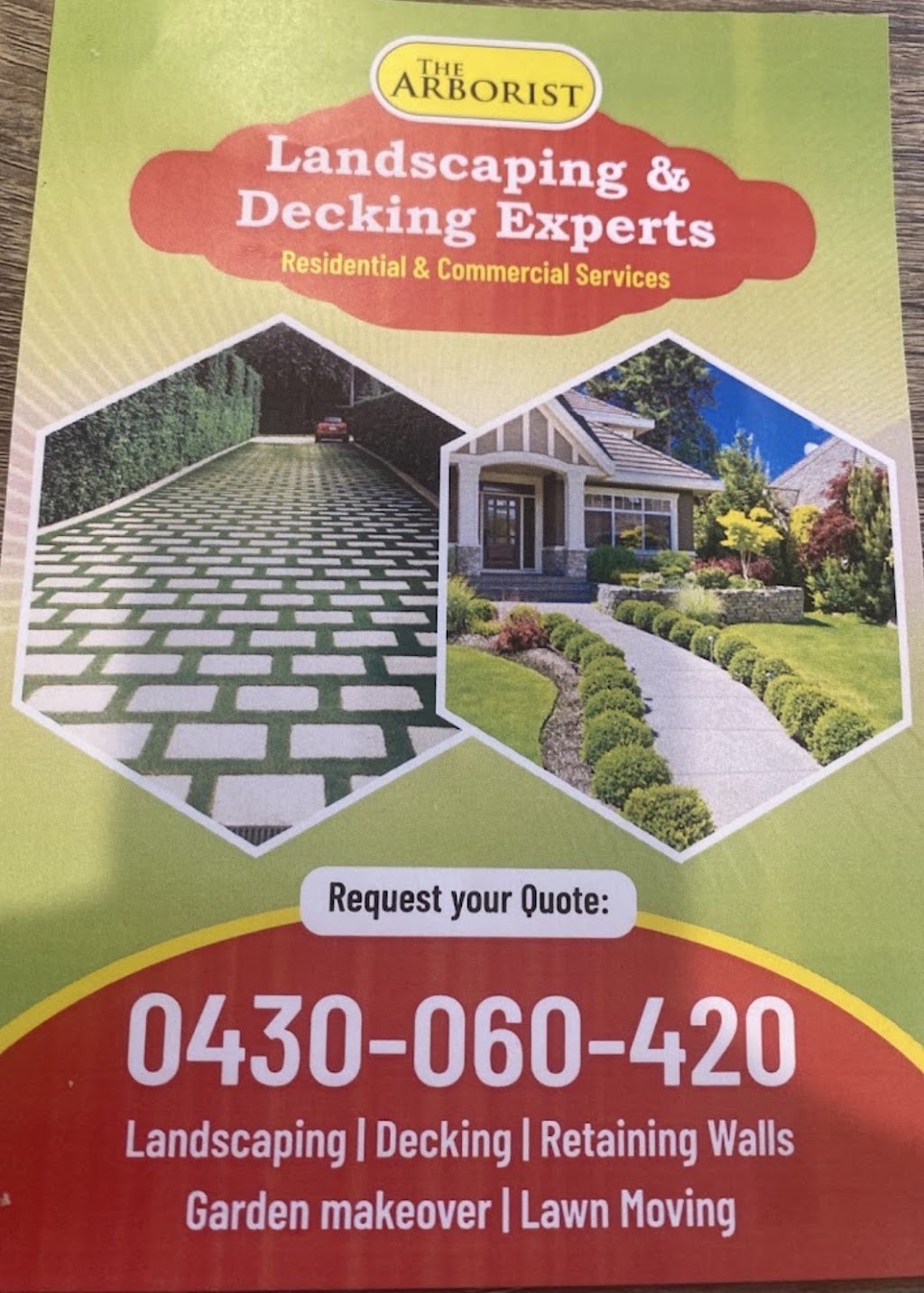The Arborist Landscaping and Decking Expert | 25 Booth Rd, Maddingley VIC 3340, Australia | Phone: 0430 060 420