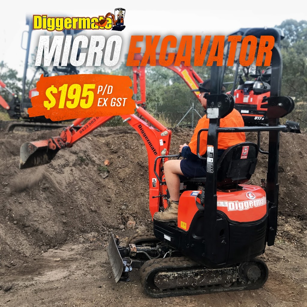 Diggermate Mini Excavator Hire Tweed Heads | 20 Chinderah Bay Dr, Chinderah NSW 2487, Australia | Phone: 0466 911 922